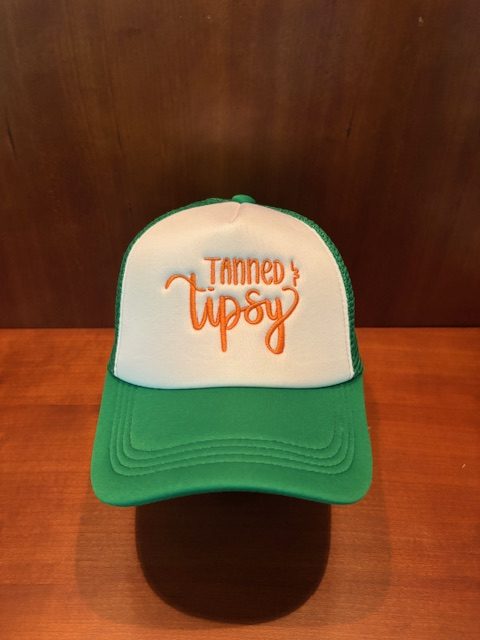 Custom Embroidered Foam Trucker Hat...Tanned & Tipsy