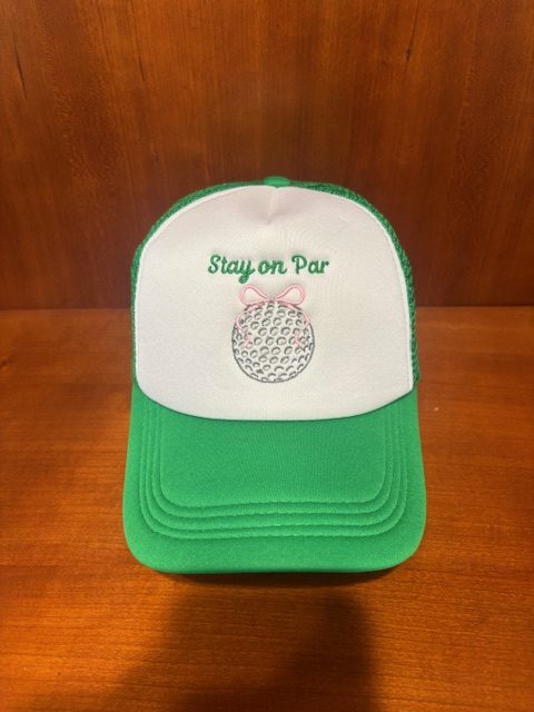 Custom Embroidered Foam Trucker Hat...Stay on Par